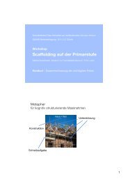 Scaffolding auf der Primarstufe