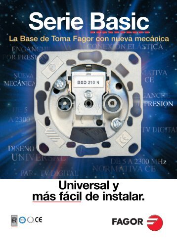 Bases de Toma blindadas (5÷2300 MHz) - Fagor Electrónica