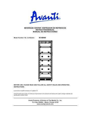 BCAD680 - Avanti Products