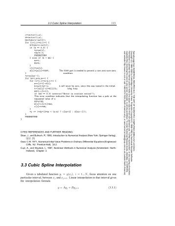 3.3 Cubic Spline Interpolation - haoli.org