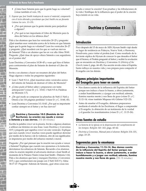 Doctrina y Convenios e Historia de la Iglesia - Seminaries ...