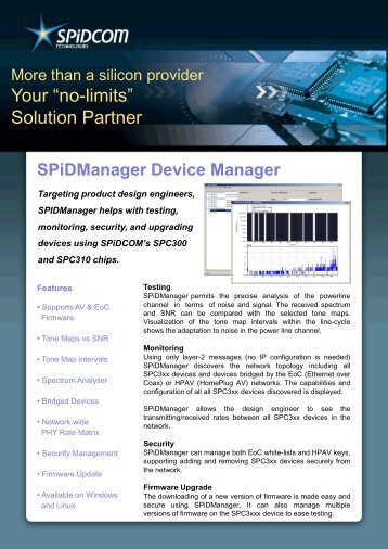 SPiDManager Device Manager Product Brief - SPiDCOM ...