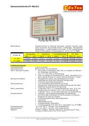Gaswarnzentrale ET-4D(A)2 - ExTox Gasmess-Systeme GmbH