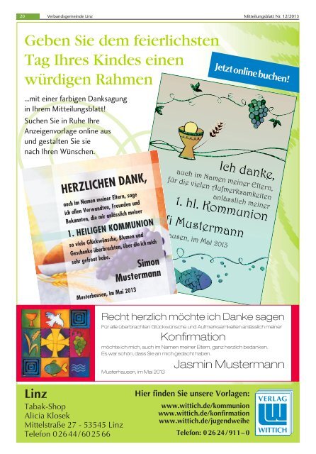 Ausgabe Nr. 12 vom 20.03.2013 - Verbandsgemeindeverwaltung ...