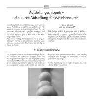 Aufstellung-Snippets (PDF) - Systemische Aufstellung mit dem ...