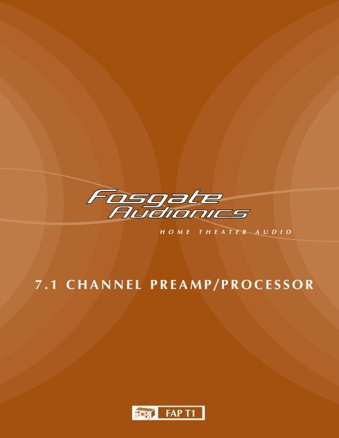 7.1 channel preamp/processor - Fosgate Audionics