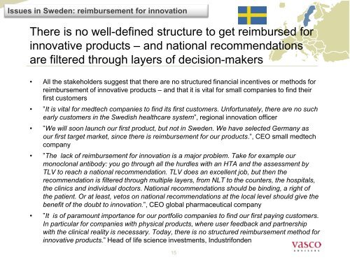 Innovation in European healthcare â what can Sweden learn? - LIF