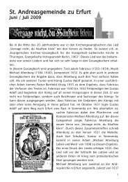 Gemeindebrief Juni / Juli 2009 - andreasgemeinde-erfurt.de ...