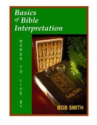 Basics of Bible Interpretation - RayStedman.org