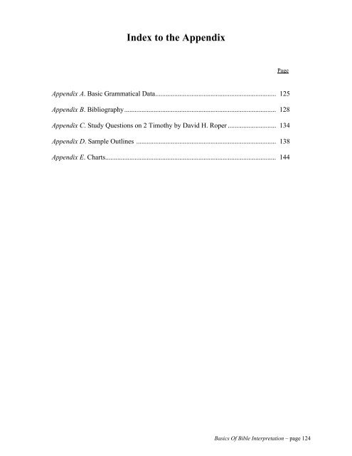 Basics of Bible Interpretation - RayStedman.org