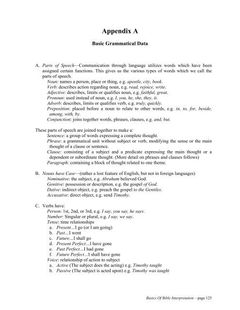 Basics of Bible Interpretation - RayStedman.org