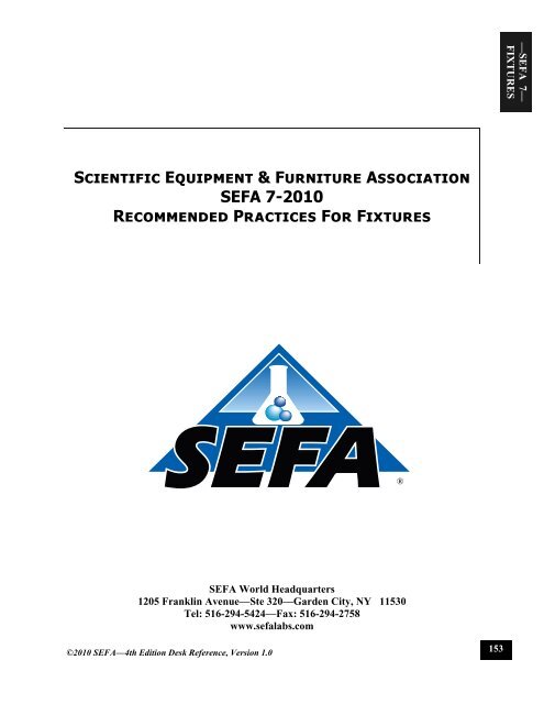 Sefa 7 Scientific Equipment And Furniture Association