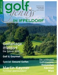 Gesund Golfen - Golfplatz Iffeldorf