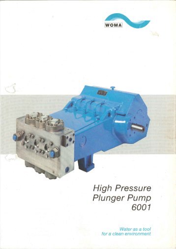 High Pressure Plunger Pump 6001 - Woma