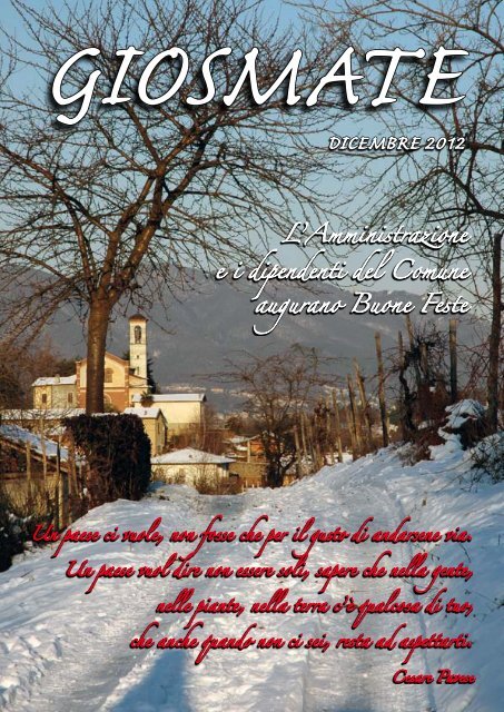 giosmate dicembre 2012 - Comune di Osmate