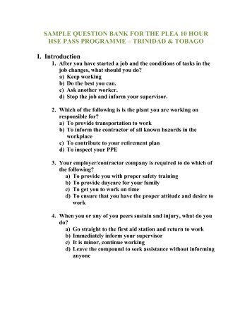 PLEA Exam Sample Questions (.pdf) - The Energy Chamber of ...