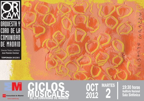 CUBIERTAS 2 de octubre.fh10 - Orquesta y Coro de la Comunidad ...