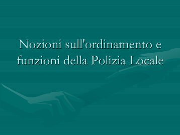 Polizia Locale - Comune di Grosseto