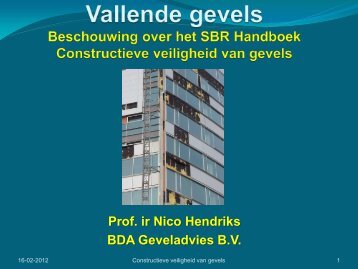 Constructieve veiligheid van gevels - SBR