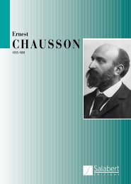 Ernest CHAUSSON - durand-salabert-eschig