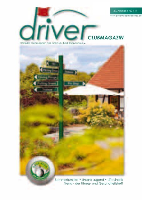 Driver 2 / 2011 als pdf - beim Golfclub - Bad Rappenau eV