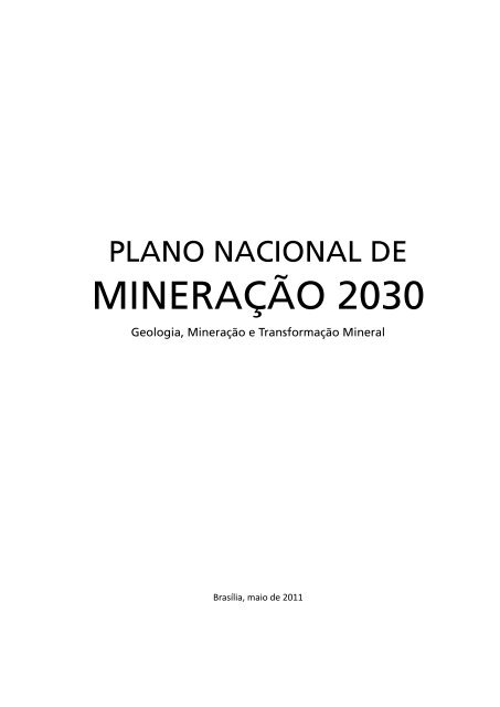 PNM-2030 - MinistÃƒÂ©rio de Minas e Energia