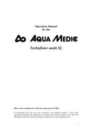 operating manual for the Turboflotor Multi SL - Aqua Medic