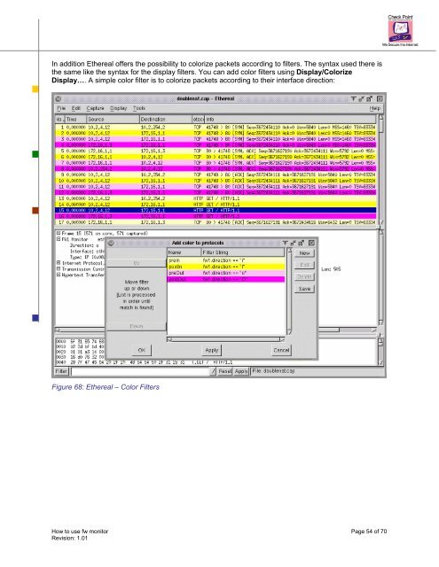 How to use fw monitor