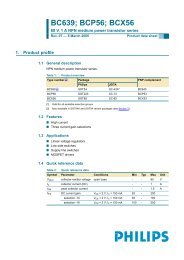 BC639; BCP56; BCX56 80 V, 1 A NPN medium power transistor series