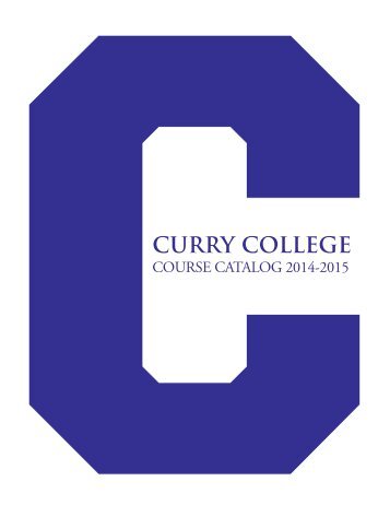 Course Catalog - Curry College