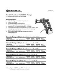 2012/02 Freisicht-Frontlader FAUCHEUX Prestige - Fim AG