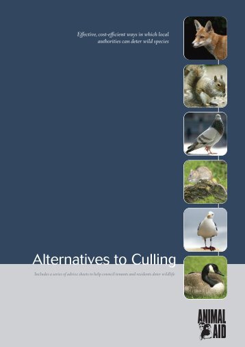 Alternatives to Culling - Animal Aid