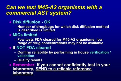 Detecting Reporting Resistance in Fastidious Bacteria - SWACM