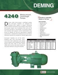 Motor-mount Centrifugal Pumps 4240 - Crane Pumps & Systems
