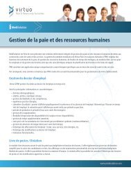 Gestion de la paie et des ressources humaines - MediSolution