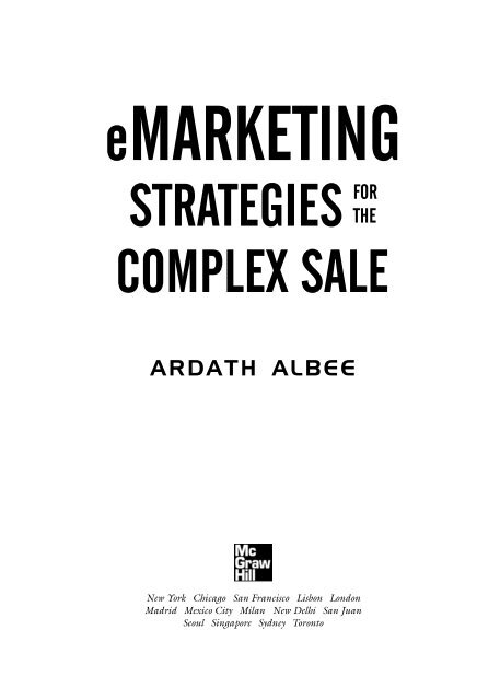 eMarketing StrategieS CoMplex Sale for the