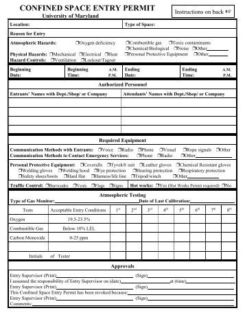 confined space plan template gsfc confined space entry evaluation permit nasa confined space plan template gsfc confined space entry evaluation permit nasa