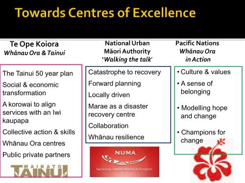 Whanau Ora - The next decade - Te Puni Kokiri