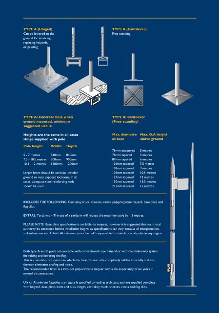 Flagpoles - Ullrich Aluminium