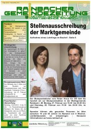 Zeitung1_2012 - Marktgemeinde Rainbach im MÃ¼hlkreis