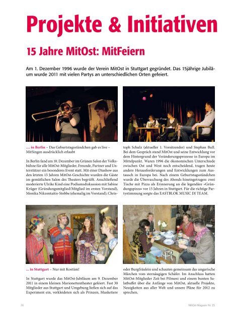 9. Internationales MitOst-Festival in Budweis Neues ... - MitOst e.V.