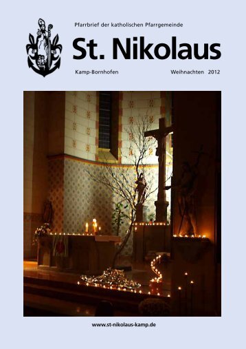 Pfarrbrief Weihnachten 2012 - St. Nikolaus Kamp-Bornhofen