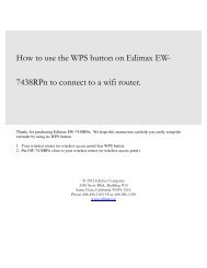 How to use the WPS button on Edimax EW- 7438RPn ... - Edimax USA