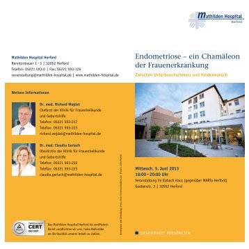 Endometriose - Mathilden Hospital Herford