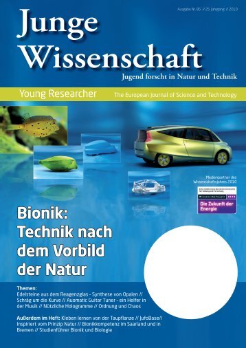 Bionik: Technik nach dem Vorbild der Natur - Junge Wissenschaft