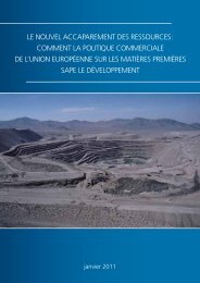 le nouvel accaparement des ressources : comment la ... - Aitec