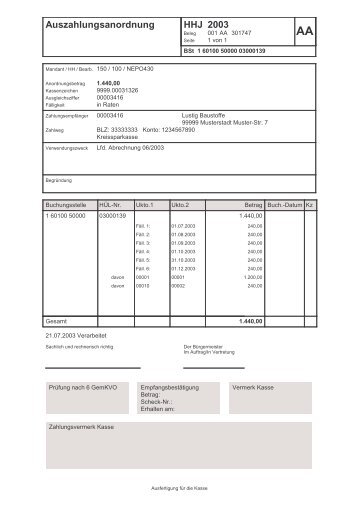 Auszahlungsanordnung HHJ 2003 - hallobtf!