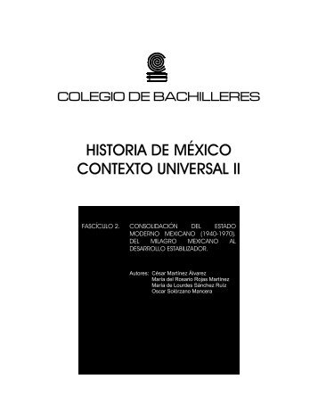 historia de mÃ©xico contexto universal ii - Portal Educativo ...