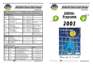 Jahres- Programm 2003 - RTCA