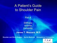 A Patient's Guide to Shoulder Pain